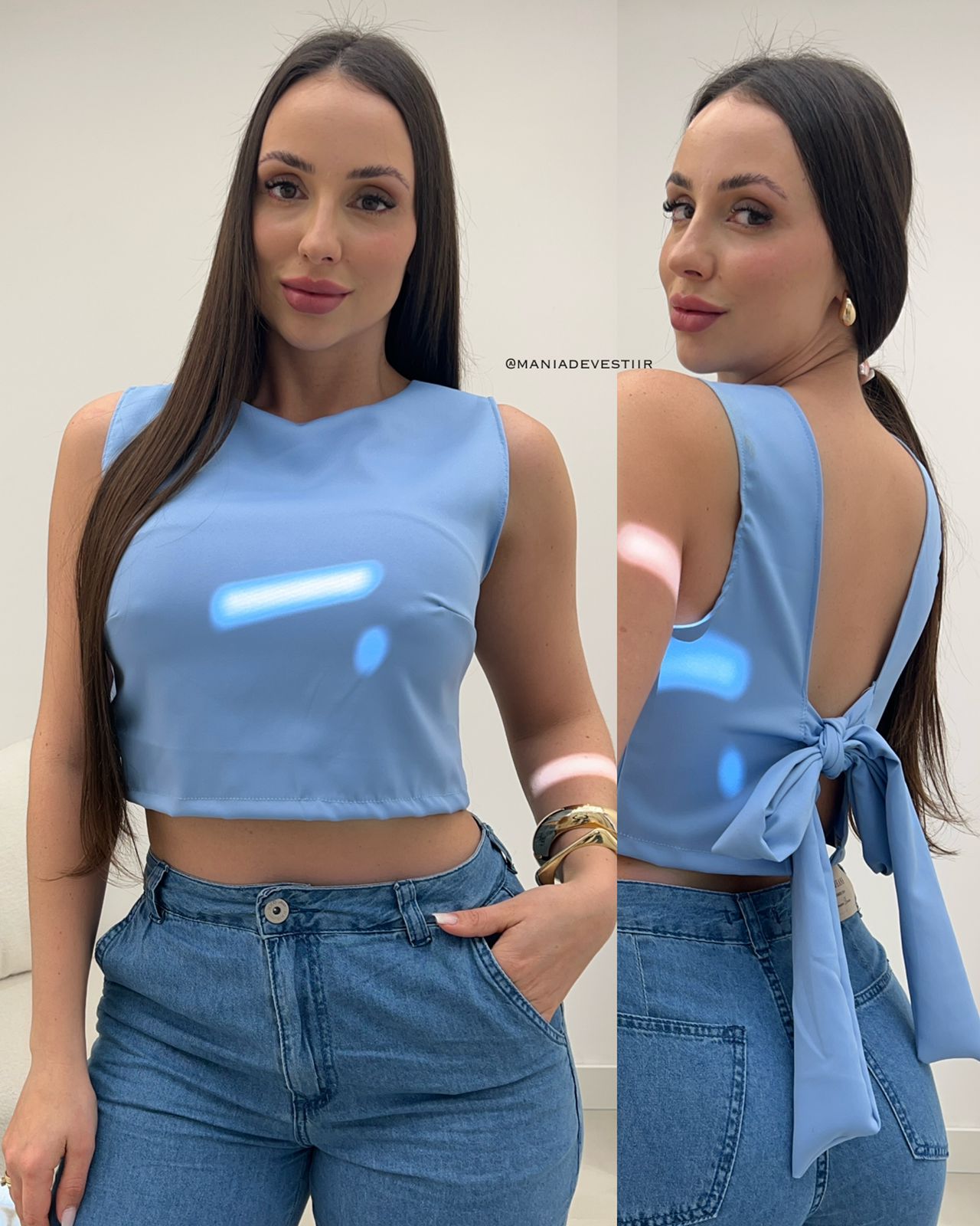 Cropped Tainara Azul 107073