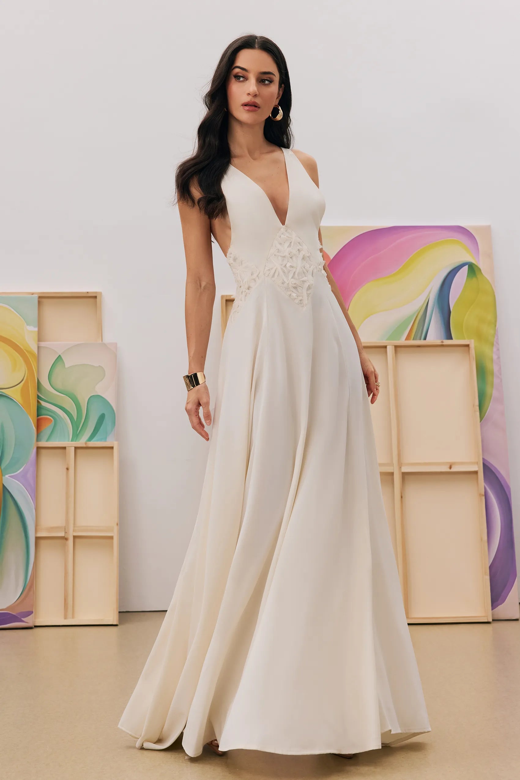 Vestido longo Solène