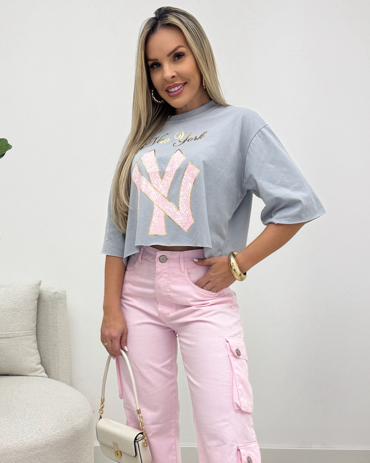 Cropped Tatiana Cinza 106886