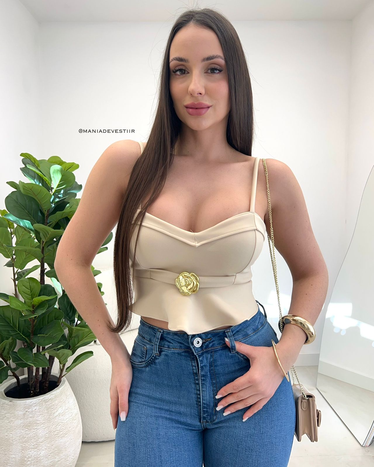 Cropped Paula Bege 107006
