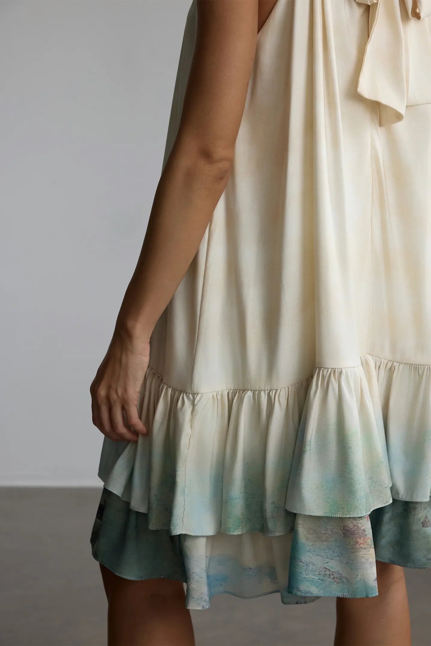 Vestido curto Aquarelle