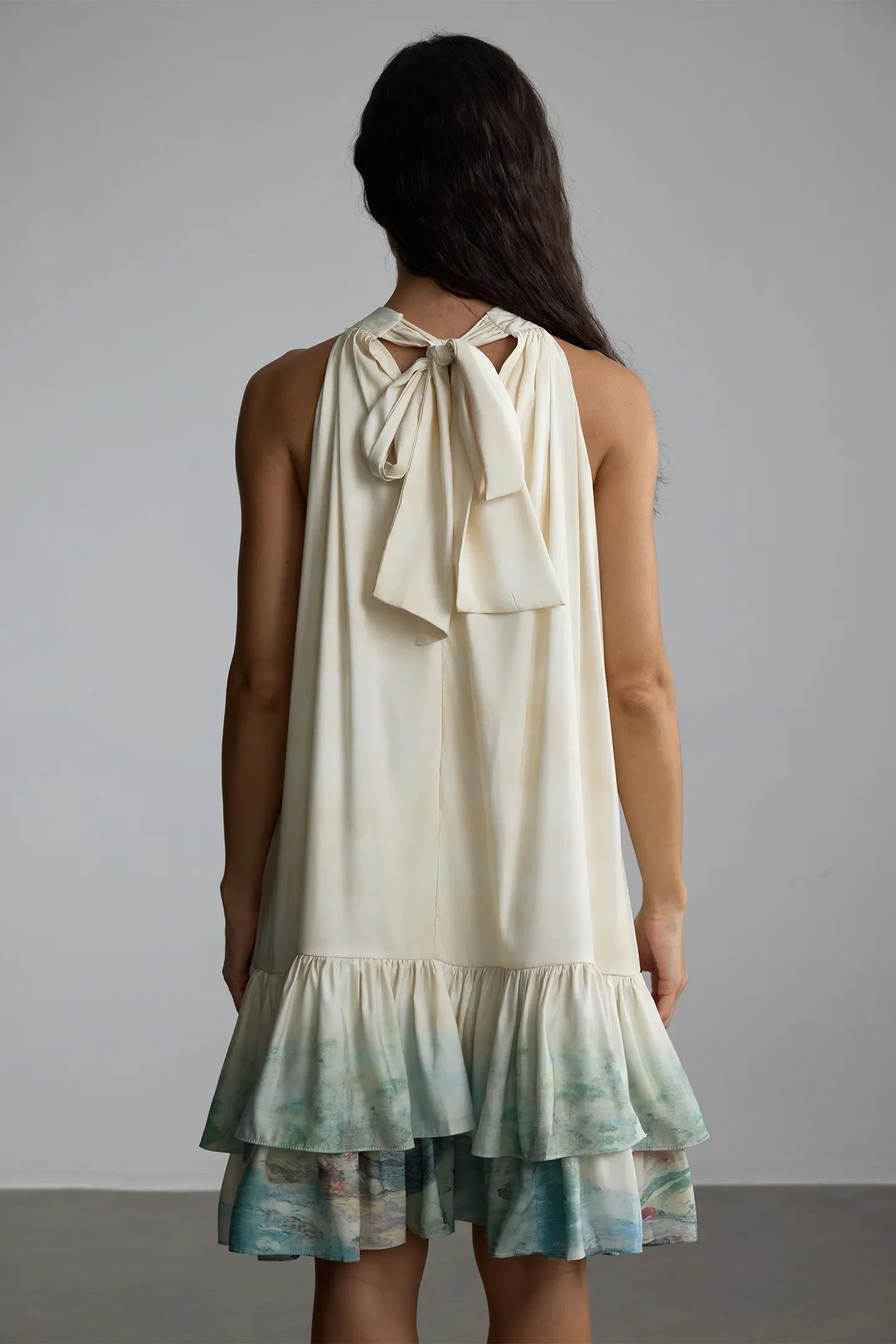 Vestido curto Aquarelle