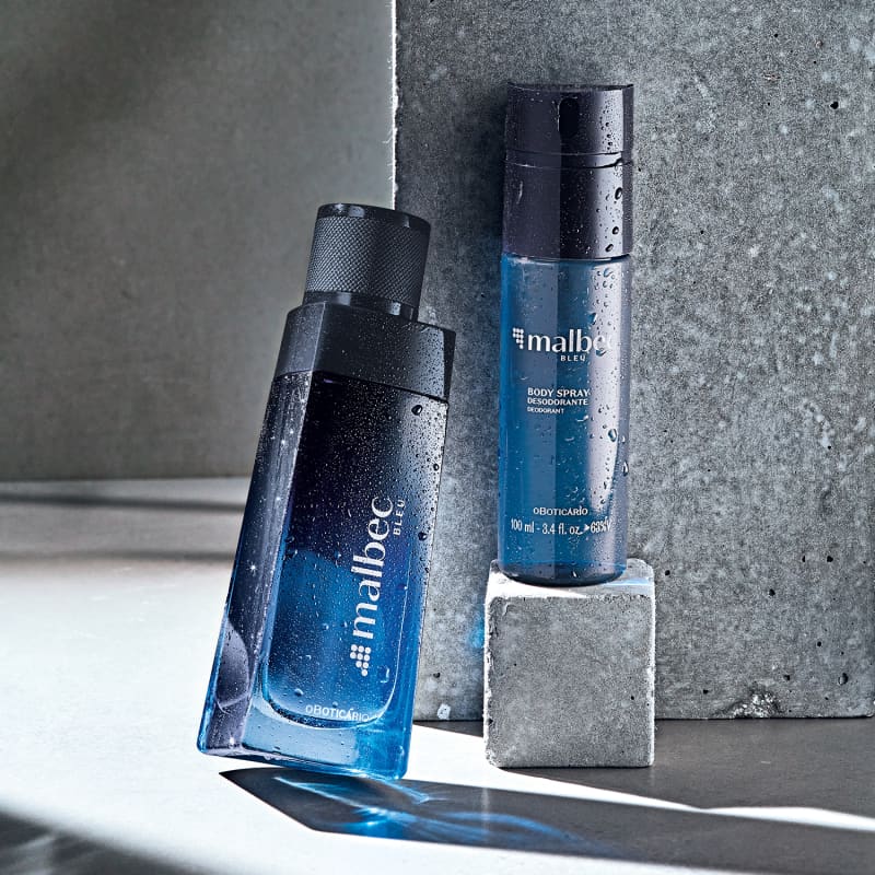 Kit Malbec Bleu: Perfume Colônia 100ml + Body Spray 100ml